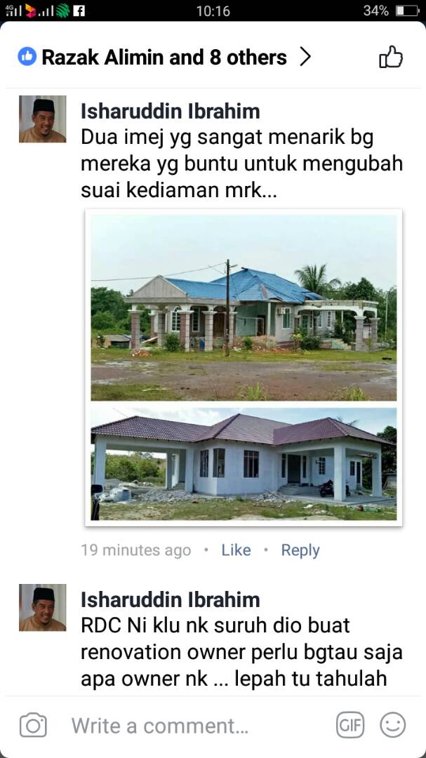 bina rumah atas tanah sendiri