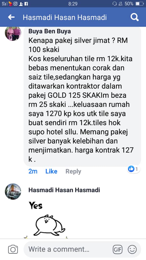 bina rumah atas tanah sendiri