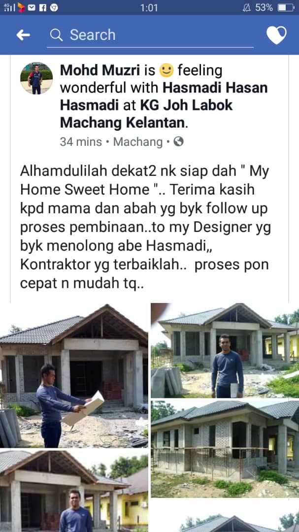 bina rumah atas tanah sendiri